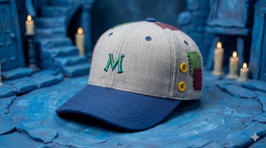 Imagem de um bonÃ© azul